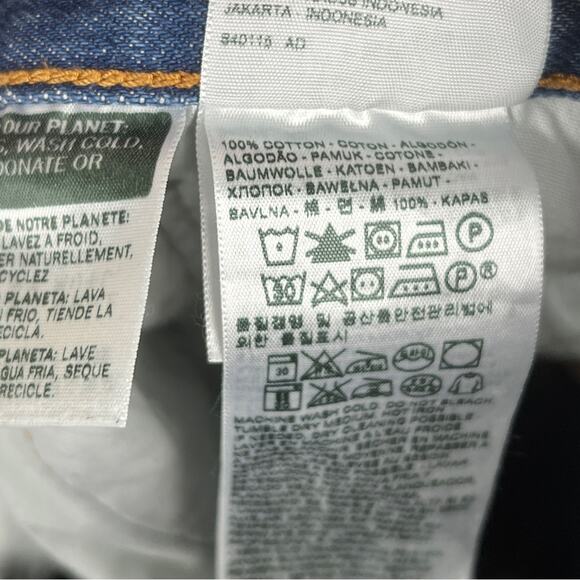 Levi’s 501 CT Tapered Button Fly Jeans 32x28 Distressed Medium Wash - Picture 3 of 6